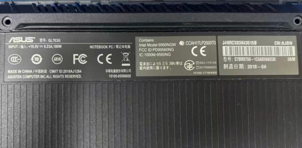 图片[3]-华硕GL703G 版号：GL703GS Rev:1.4-修呗修呗